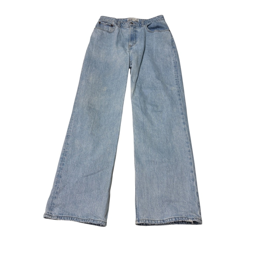 Abercrombie & Fitch Curve Love 90s Relaxed Jean High Rise Light Womens 28 6s L28